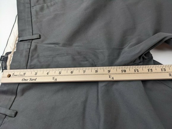 NWT Banana Republic Fulton Skinny Fit Rapid Movement Chino Charcoal 35W 36L - Picture 8 of 11